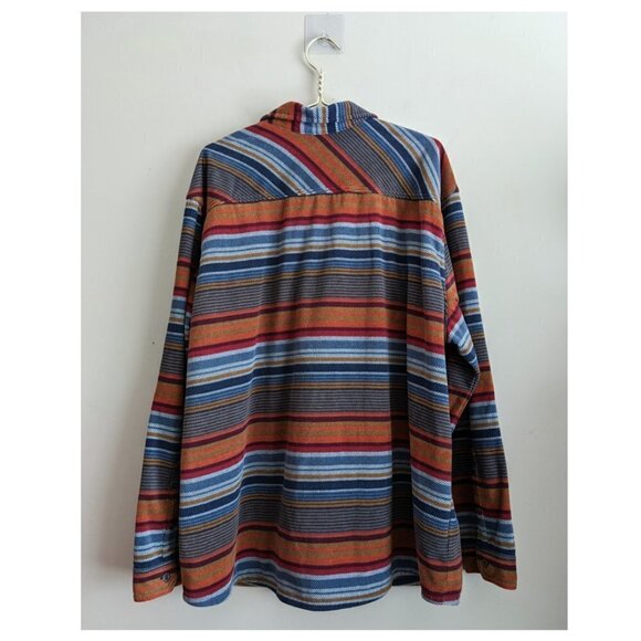 Eddie Bauer Striped Fleece button up - Picture 4 of 6